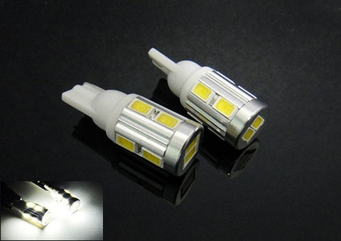 2 pieces of 10 SAMSUNG SMD LED T10 168 194 2825 501 W5W wedge Light bulb white