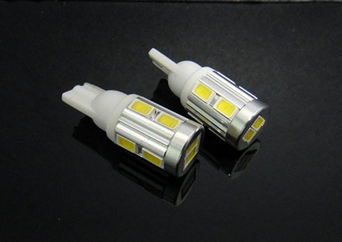 2 pieces of 10 SAMSUNG SMD LED T10 168 194 2825 501 W5W wedge Light bulb white