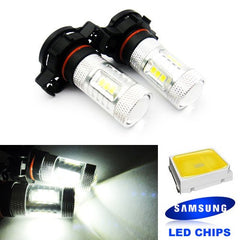 2 pieces of 15 SAMSUNG High Power 2835 SMD LED H16 PS19W 5202 9009 Light bulb 15W white