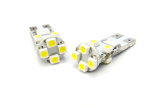 2 pieces of 8 SMD LED No Error T10 168 194 2825 501 W5W wedge light bulb white