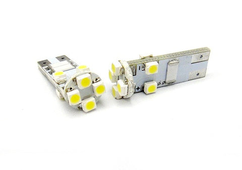 2 pieces of 8 SMD LED No Error T10 168 194 2825 501 W5W wedge light bulb white