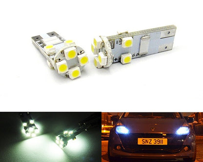 2 pieces of 8 SMD LED No Error T10 168 194 2825 501 W5W wedge light bulb white