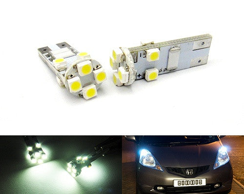 2 pieces of 8 SMD LED No Error T10 168 194 2825 501 W5W wedge light bulb white