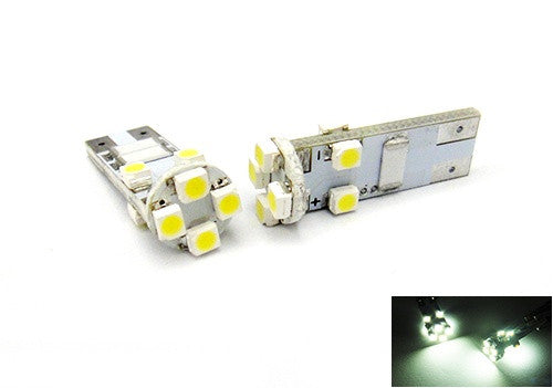 2 pieces of 8 SMD LED No Error T10 168 194 2825 501 W5W wedge light bulb white