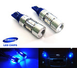 2 pieces of 10 SAMSUNG 2835 SMD LED 501 T10 168 194 2825 W5W wedge Light bulb blue