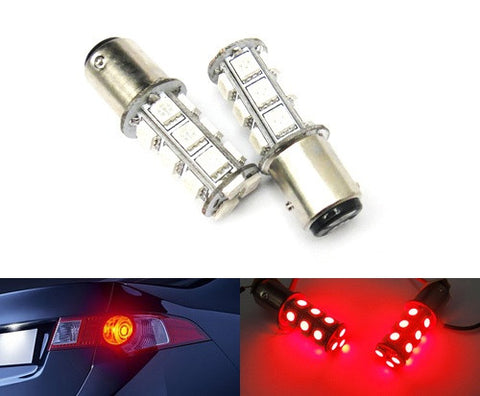 2 pieces of 18 High Power SMD LED 380 (P21/5W) 1157 7528 BAY15d Light bulb Red