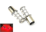 2 pieces of 18 High Power SMD LED 380 (P21/5W) 1157 7528 BAY15d Light bulb Red