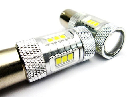 2 pieces of 15 SAMSUNG High Power 2835 SMD LED 382 1156 7506 BA15s P21W Light bulb 15W white