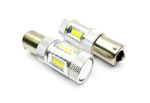 2 pieces of 15 SAMSUNG High Power 2835 SMD LED 382 1156 7506 BA15s P21W Light bulb 15W white