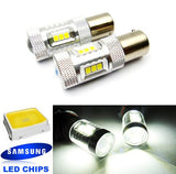 2 pieces of 15 SAMSUNG High Power 2835 SMD LED 382 1156 7506 BA15s P21W Light bulb 15W white