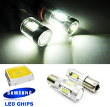 2 pieces of 15 SAMSUNG High Power 2835 SMD LED 382 1156 7506 BA15s P21W Light bulb 15W white