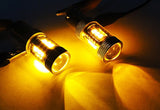 2 pieces of 15 SAMSUNG High Power 2835 SMD LED PY21W 581 BAU15s Light bulb 15W amber