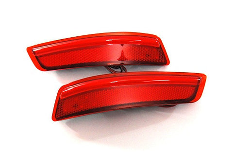 2x LED Bumper Reflector Assembly Red lens Tail Brake Light Red 2012+ Lexus ES GS Corolla