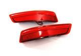2x LED Bumper Reflector Assembly Red lens Tail Brake Light Red 2012+ Lexus ES GS Corolla