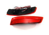 2x LED Bumper Reflector Assembly Red lens Tail Brake Light Red 2012+ Lexus ES GS Corolla