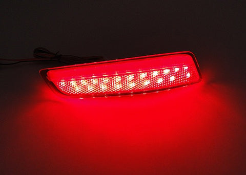 2x LED Bumper Reflector Assembly Red lens Tail Brake Light Red 2012+ Lexus ES GS Corolla