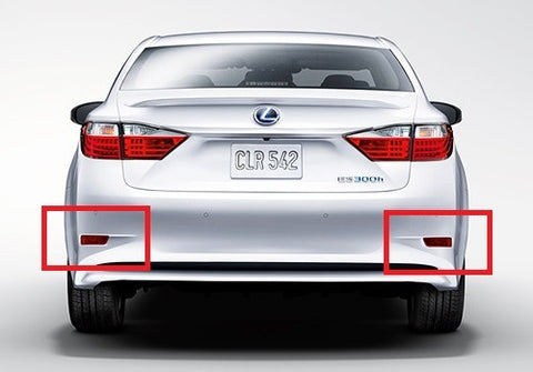 2x LED Bumper Reflector Assembly Red lens Tail Brake Light Red 2012+ Lexus ES GS Corolla
