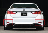 2x LED Bumper Reflector Assembly Red lens Tail Brake Light Red 2012+ Lexus ES GS Corolla