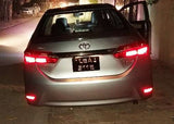 2x LED Bumper Reflector Assembly Red lens Tail Brake Light Red 2012+ Lexus ES GS Corolla