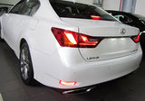 2x LED Bumper Reflector Assembly Red lens Tail Brake Light Red 2012+ Lexus ES GS Corolla