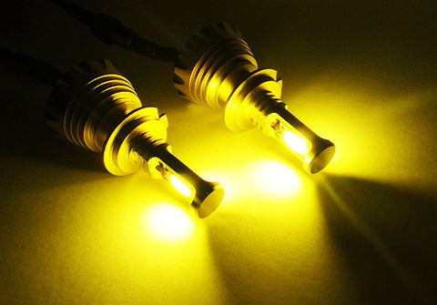 2 pieces of H7 (499) High Power COB LED HeadLight Fog Light bulb 60W 3000lm yellow