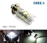 1 piece of H6M PX15d 10x CREE XB-D LED Projector Headlight Light bulb 50W white