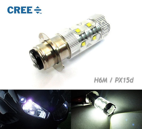 1 piece of H6M PX15d 10x CREE XB-D LED Projector Headlight Light bulb 50W white