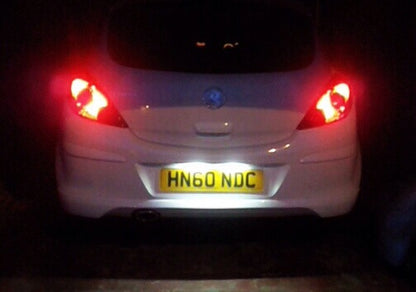 LED License Number Plate Light OEM Replacement kit Opel Vauxhall Corsa C D Astra H J