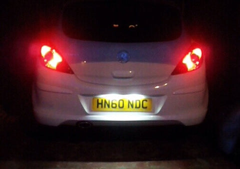 LED License Number Plate Light OEM Replacement kit Opel Vauxhall Corsa C D Astra H J