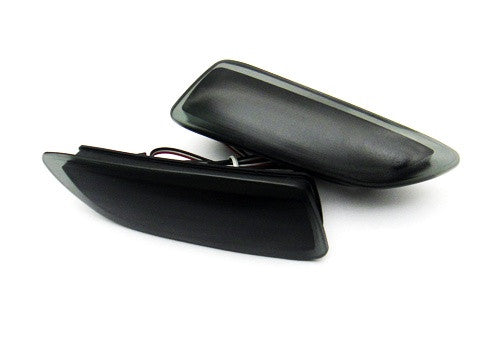 2x LED Bumper Reflector Black Smoked lens Tail Brake Light lamp Red 2011+ CT200h Corolla