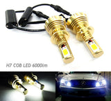 2 pieces of H7 (499) High Power COB LED HeadLight Fog Light bulb 60W 3000lm white