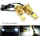 2 pieces of H7 (499) High Power COB LED HeadLight Fog Light bulb 60W 3000lm white