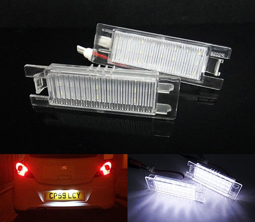 Corsa d led 2024 number plate lights