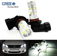 2 pieces of 9005 HB3 9145 H10 9140 10X CREE XB-D LED Projector Light bulb 50W white