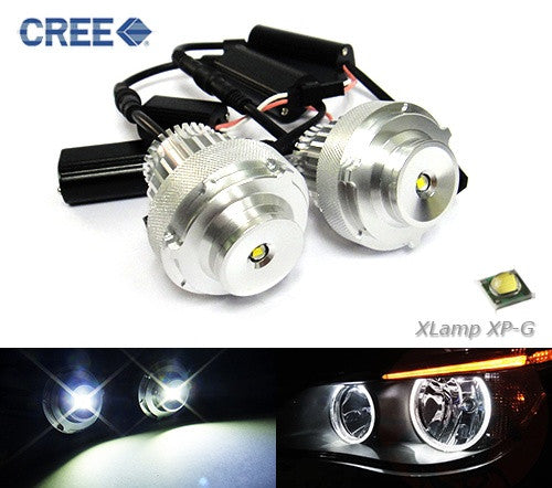 BMW Xenon white 10W CREE LED Angel Eyes / Halo Ring replacement Light / Lamp bulb white E60 E61