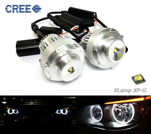 BMW Xenon white 10W CREE LED Angel Eyes / Halo Ring replacement Light / Lamp bulb white E60 E61