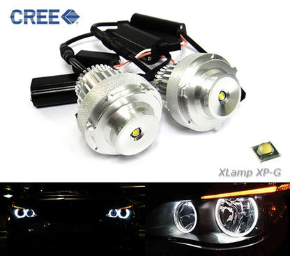 BMW Xenon white 10W CREE LED Angel Eyes / Halo Ring replacement Light / Lamp bulb white E60 E61