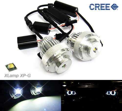 BMW Xenon white 10W CREE LED Angel Eyes / Halo Ring replacement Light / Lamp bulb white E60 E61