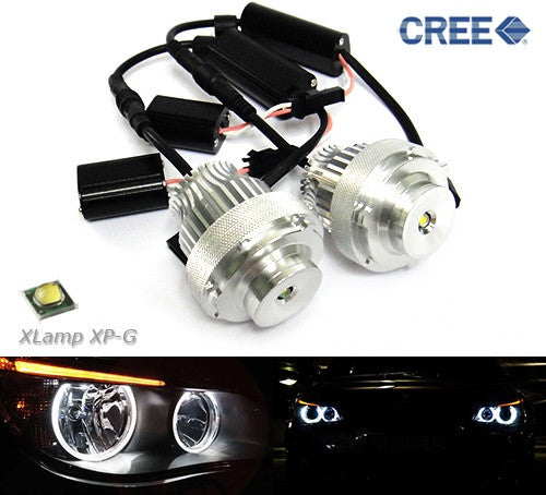 BMW Xenon white 10W CREE LED Angel Eyes / Halo Ring replacement Light / Lamp bulb white E60 E61