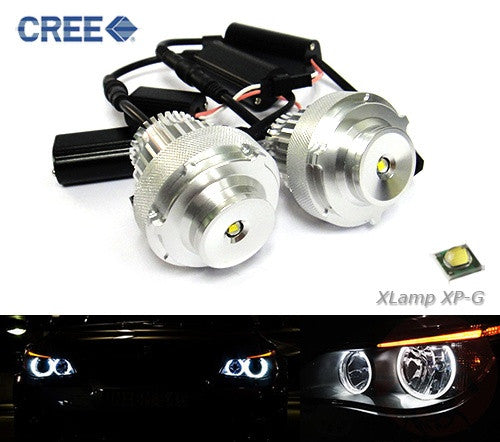 BMW Xenon white 10W CREE LED Angel Eyes / Halo Ring replacement Light / Lamp bulb white E60 E61