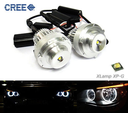 BMW Xenon white 10W CREE LED Angel Eyes / Halo Ring replacement Light / Lamp bulb white E60 E61