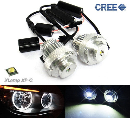 BMW Xenon white 10W CREE LED Angel Eyes / Halo Ring replacement Light / Lamp bulb white E60 E61