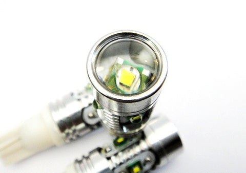 2 pieces of 501 T10 168 194 2825 921 W5W 5x CREE XP-E LED Projector Light bulb 25W white