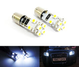 2 pieces of 8 SMD LED No Error 233 BA9s T4W Light bulb white