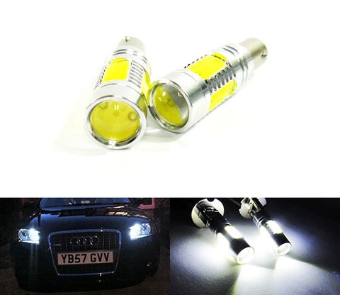 2 pieces of 233 BA9s T4W High Power LED Projector Light bulb with Plasma SMD LED 7.5W white