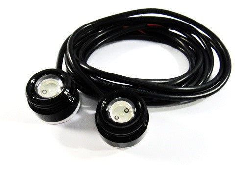 Universal 3W high power LED Eagle Eye kit Daytime Running Light DRL / Fog Lamp Red