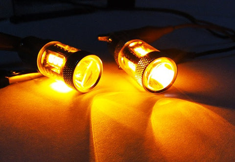 2 pieces of 15 SAMSUNG High Power 2835 SMD LED 382 1156 7506 BA15s P21W Light bulb 15W amber