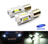 2 pieces of 15 SAMSUNG High Power 2835 SMD LED PY21W 581 BAU15s Light bulb 15W white