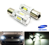 2 pieces of 15 SAMSUNG High Power 2835 SMD LED PY21W 581 BAU15s Light bulb 15W white