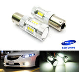 2 pieces of 15 SAMSUNG High Power 2835 SMD LED PY21W 581 BAU15s Light bulb 15W white